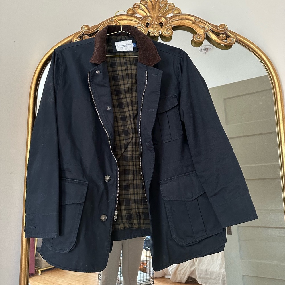 COPY - Peter manning navy field jacket size 4x